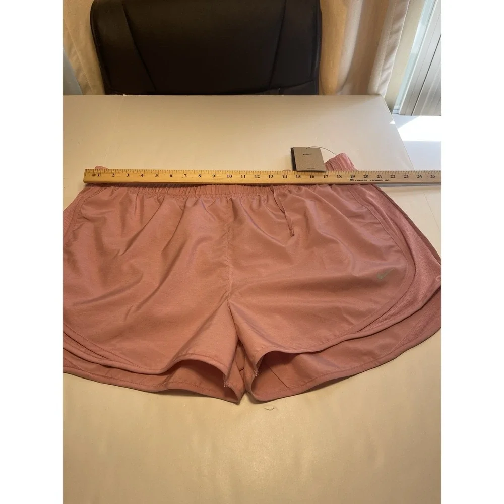 Nike Tempo Women's Dri-FIT Mid-Rise Brief-Lined Running Shorts Pink 2XL New